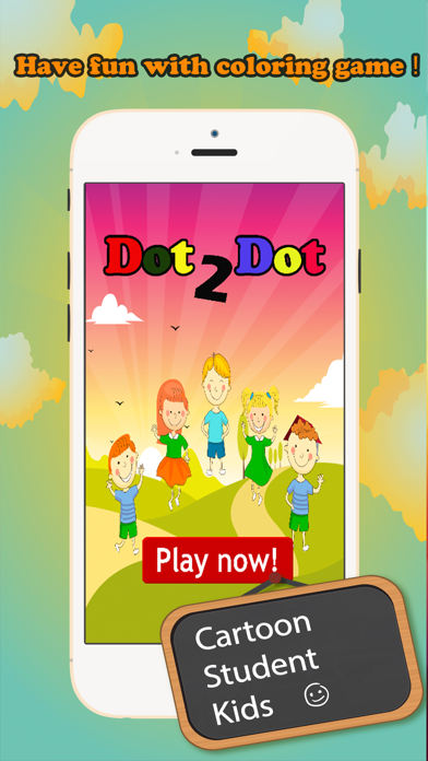 Brain dots Coloring Book - coloring pages dot games free for kids and toddlers app screenshot