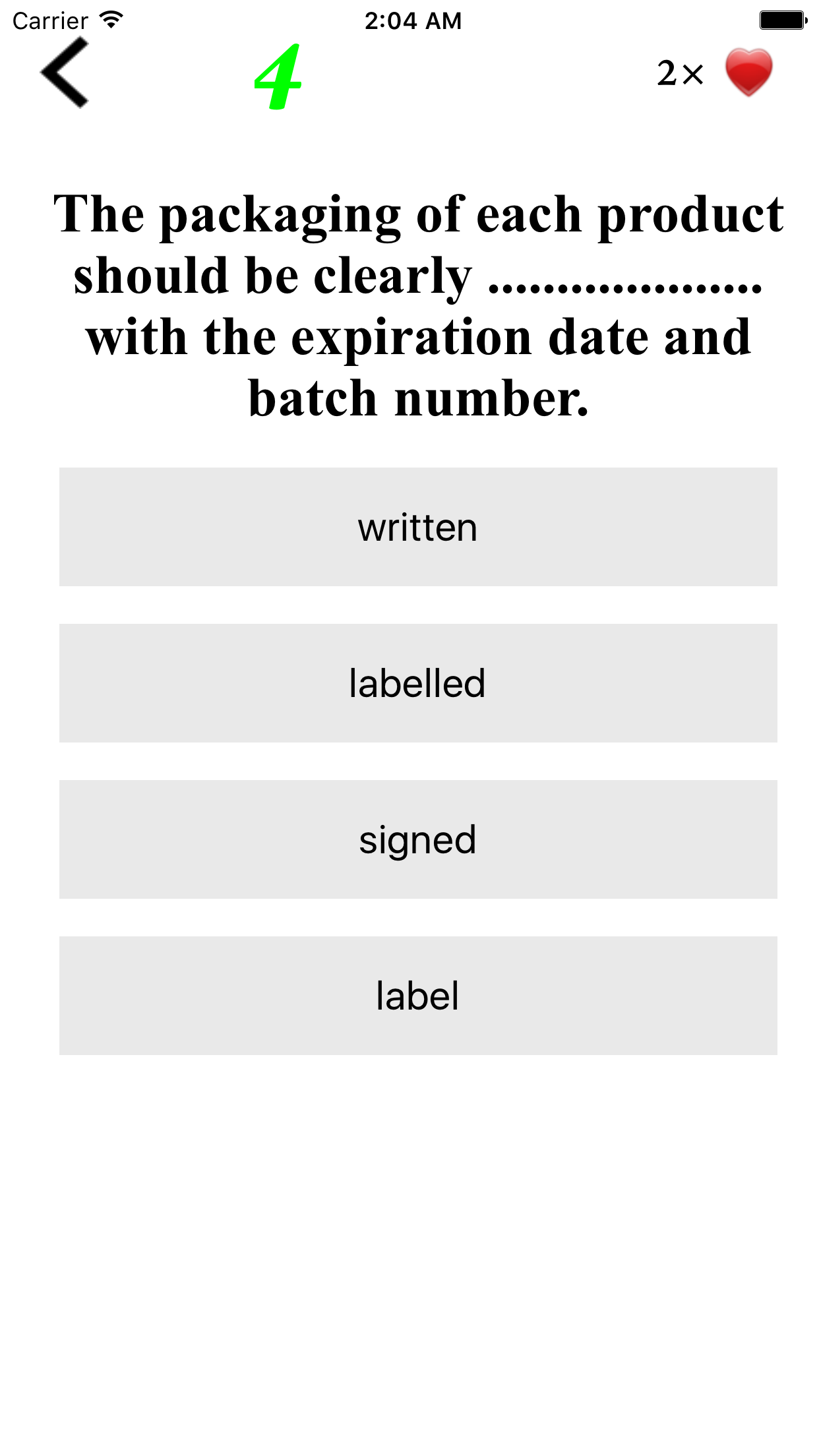 Learn English rules with fun quiz (no internet needed)