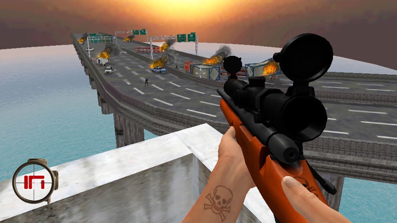 A Zombie Sniper - Highway War Free screenshot 2