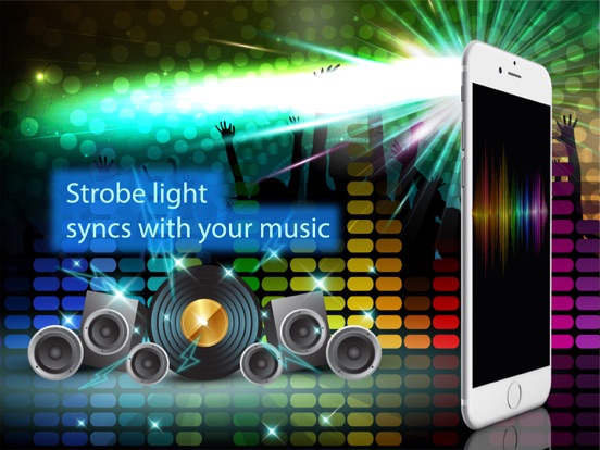 Screenshot #4 pour Night club strobe light-synced with your music