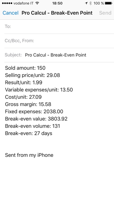 How to cancel & delete Pro Calcul - Break-Even Point from iphone & ipad 4