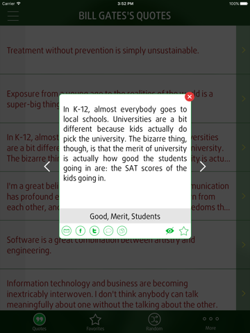 Screenshot #6 pour Quotes from Bill Gates