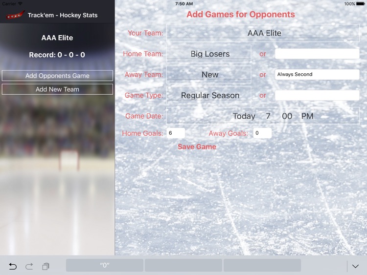 Track'em - Hockey Stats iPad screenshot-4