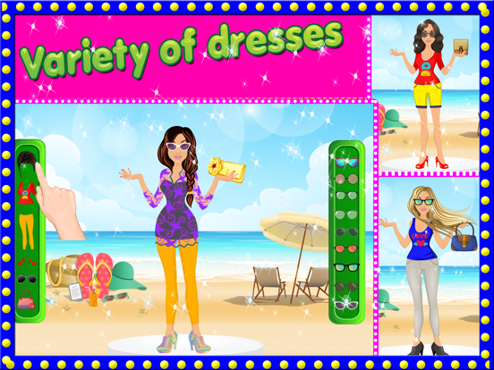 Princess Summer Dress up- Free Celebrity Fashion Design glamour game for Girls,Kids & teens iPad screenshot