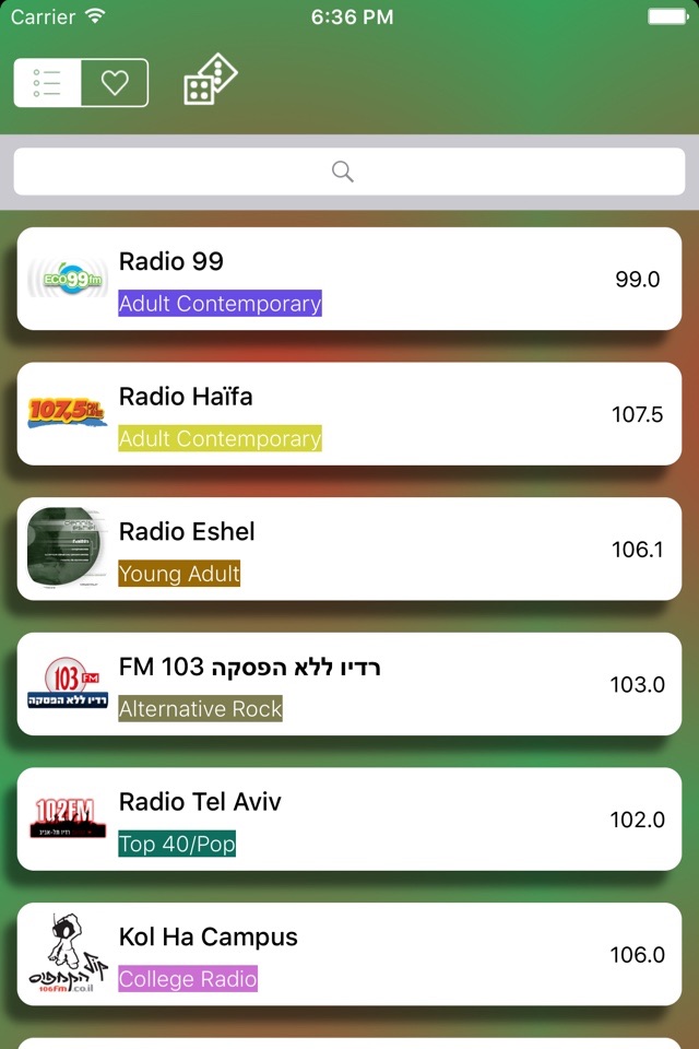 רדיו אונליין - Radio live - Free FM - AM screenshot 3
