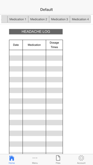 ‎Headache Log Screenshot