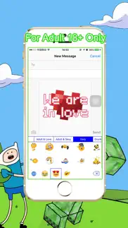 sexy adult emoji animated keyboard - love, wild, flirty emotion icons iphone screenshot 1