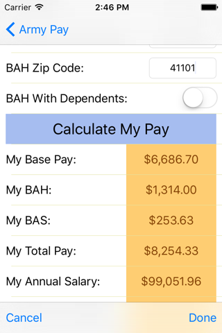 Army Pay screenshot 2