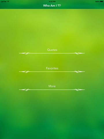 Screenshot #4 pour Who Am I ?? - Quotes of your self