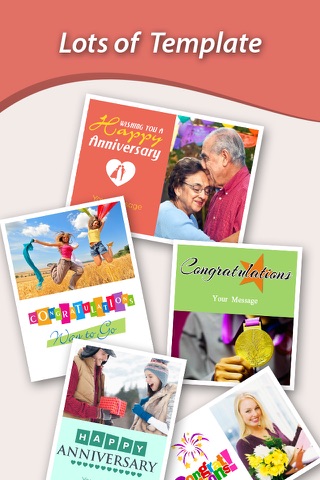 Greeting Ecards - Free Birthday, Christmas, Anniversary, Friendship and Love Photo Cards Maker screenshot 2