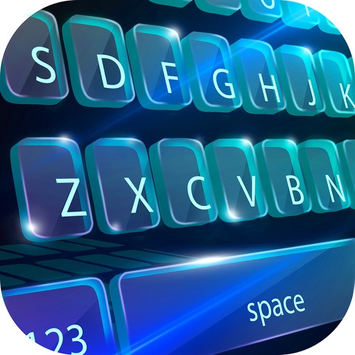 Glass Keyboard Design – Beautiful Keyboard Themes with Glassy Backgrounds and Fancy Fonts icon