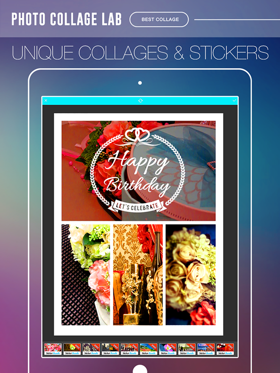 Screenshot #5 for Photo Collage Lab - photo collage maker, selfie editor & camera blender