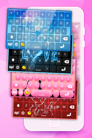 Love Keyboard Themes For iPhone – Color.ful Background Skins + Cute Font.s Change.r screenshot 2