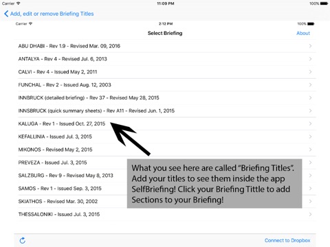 SelfBriefing Editor screenshot 4