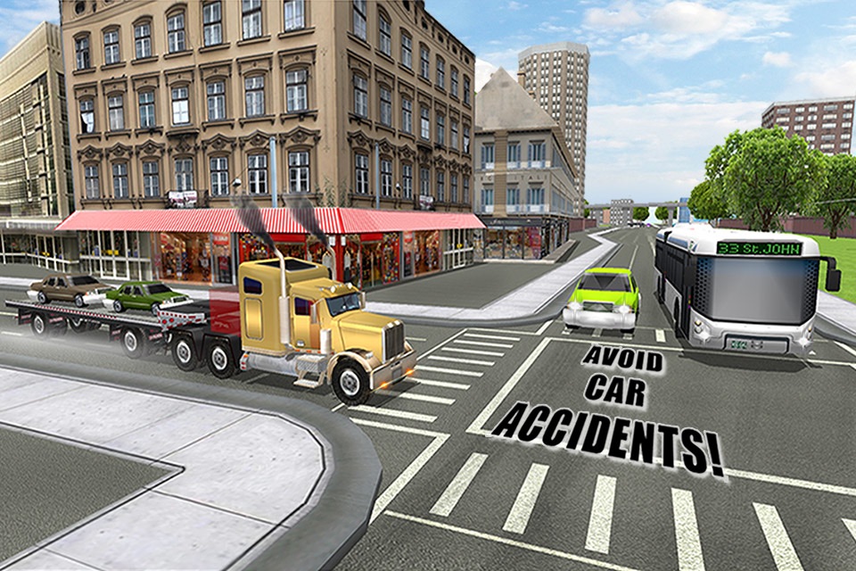 City Car Transporter Train & Truck Driver Simulator Game screenshot 3