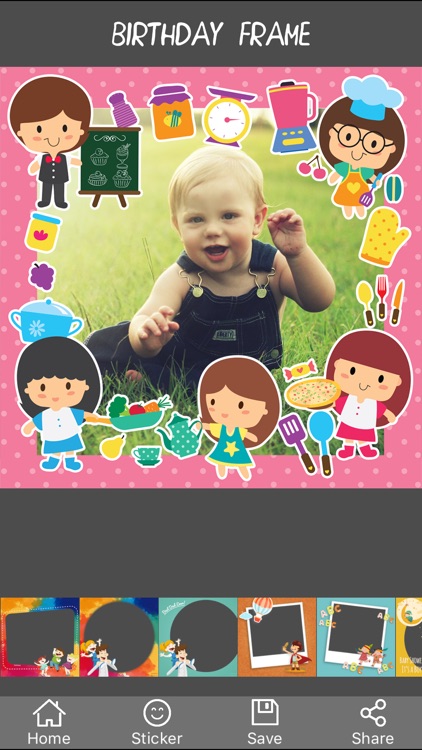 Kid Photo Frame - Camera 720 Khung hình cho bé 360 screenshot-4