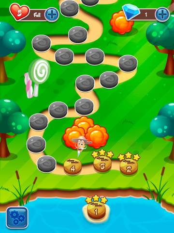 Candy Garden - Go To New Jelly Land 2016 iPad screenshot 3 - Games app