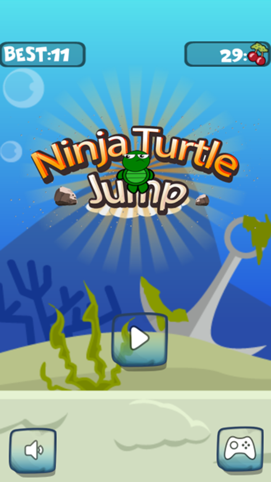 #1. Tiny Ninja Turtles Jump Around Up & Down On Rooftop (iOS) 由: Perachai Wongsinwises