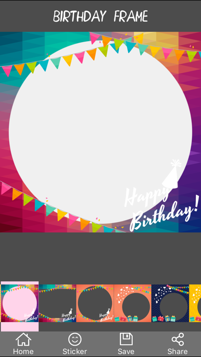 Screenshot #1 pour Happy Birthday Frame