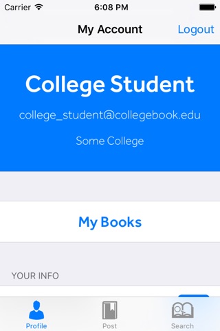 CollegeBook screenshot 2