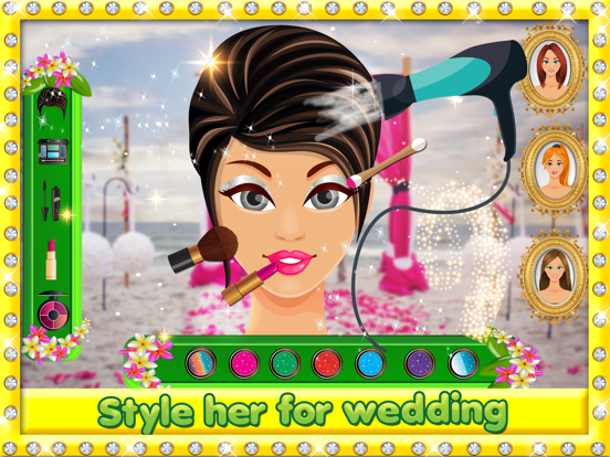 Wedding Salon Dress up-Free Fashion design game for girls,kids,brides,grooms & teens iPad screenshot