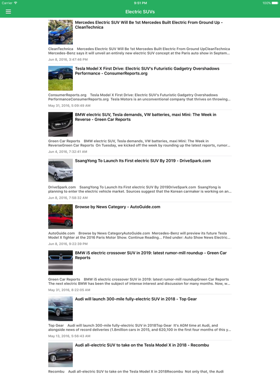 Screenshot #5 pour Electric Car News & Vehicles Rumors