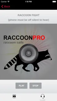 real raccoon calls and raccoon sounds for raccoon hunting iphone screenshot 1