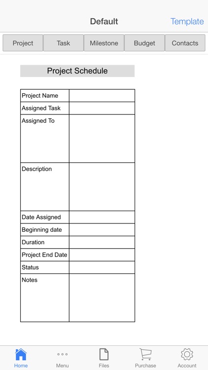 Project Schedule