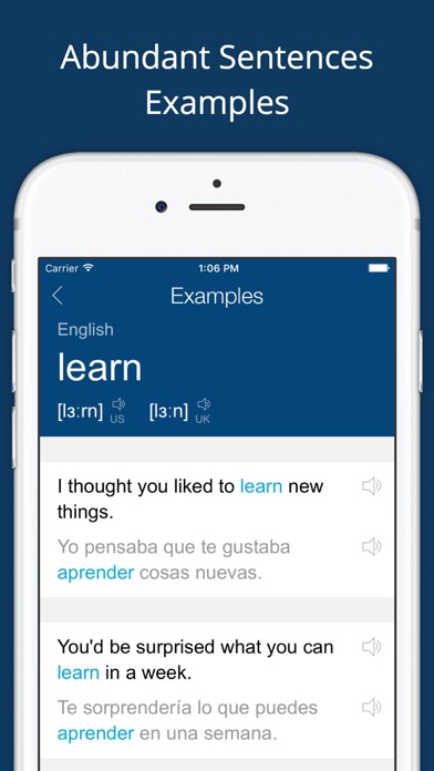 Spanish English Dictionary Appのおすすめ画像4