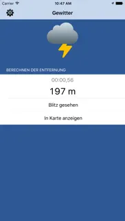 gewitter lite - entfernung zu blitzen berechnen iphone bildschirmfoto 1