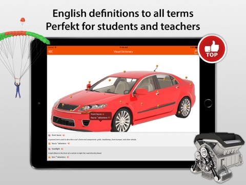 JOURIST Visual Dictionary iPad screenshot 2 - Reference app
