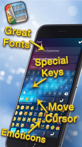 品質キーボードのテーマ – 色付きのテキストフォントでキーボードをカスタマイズしますiPhoneのためののおすすめ画像2