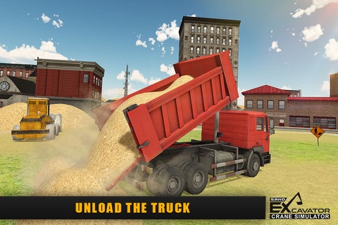Sand Excavator Crane Simulator 3D - Be a Crane Operator & Drive loader Truck From Quarry To Construction Site screenshot 4