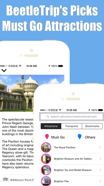Brighton travel guide with offline map and London tube metro transit by BeetleTrip screenshot-4