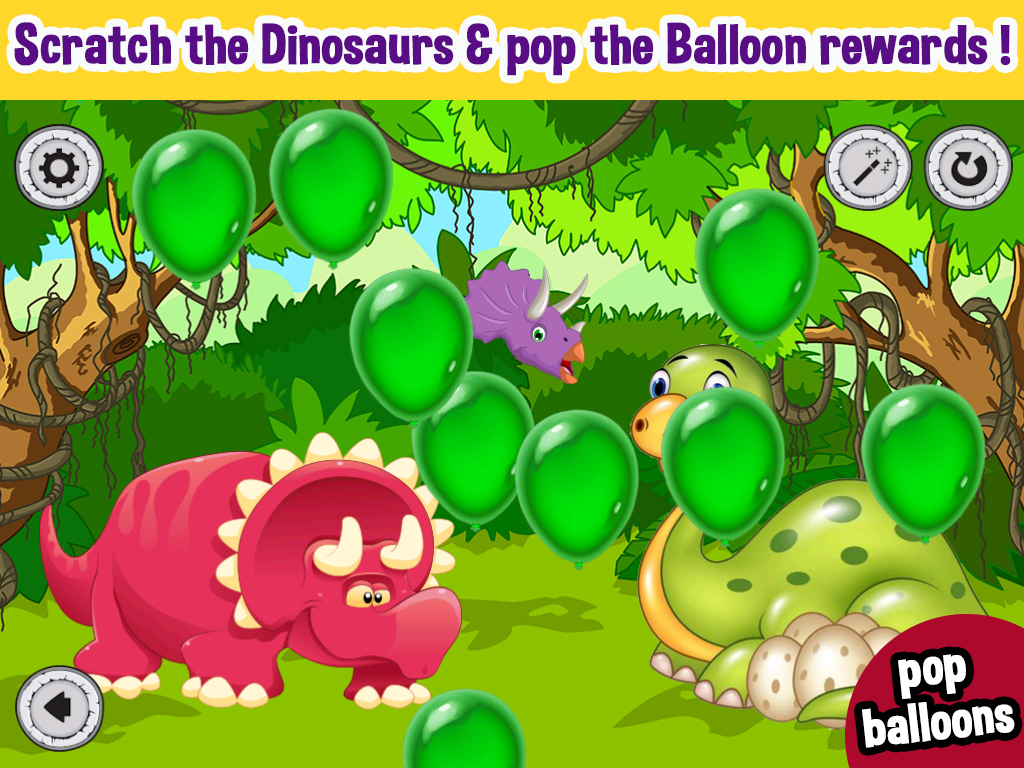Dinosaurs Scratch & Paint Color Games screenshot 10