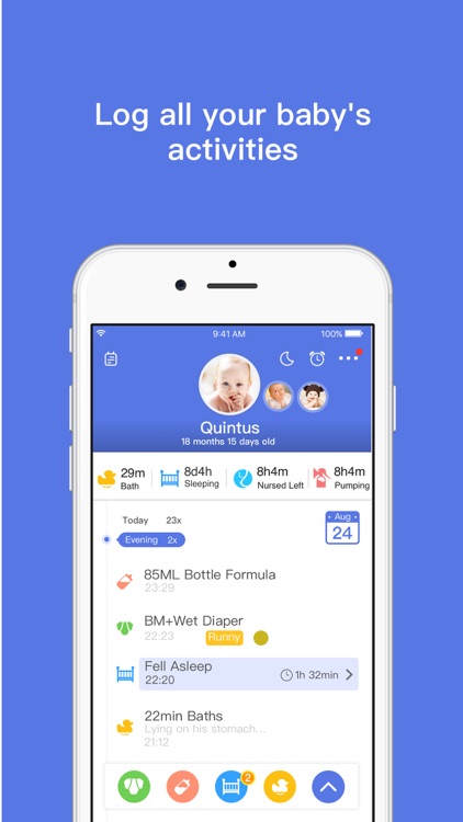 Total Baby - Breastfeeding, Diaper, Sleep, Growth Tracker & Baby Journal screenshot-0