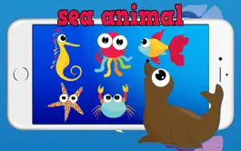 Game screenshot Easy Sea Animals Jigsaw Puzzle Matching Games for Free Kindergarten Games or 3,4,5 to 6 Years Old apk