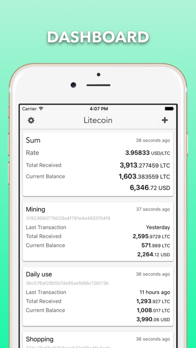 Screenshot #3 pour Litecoin address viewer