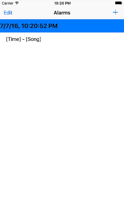 AlarmMusic iPhone App