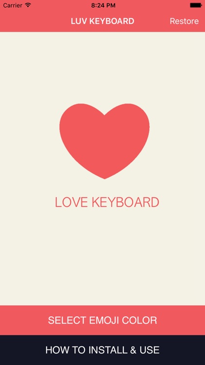 LUV Keyboard - Love Emoji