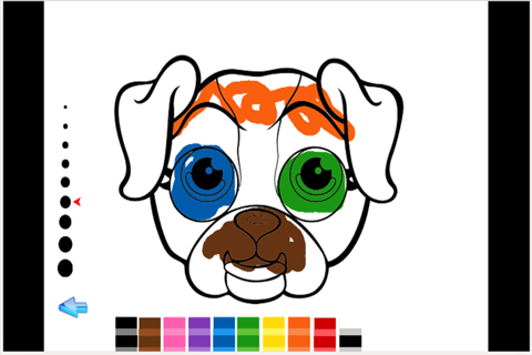 dog daily shows coloring book screenshot 2