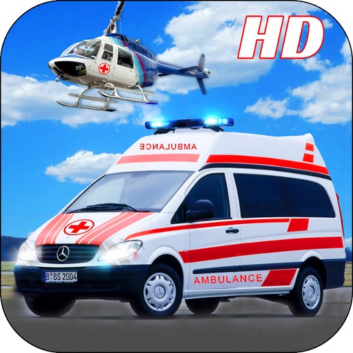 Real Ambulance Parking Rescue Pro - 911 city service rescue operation game 2016 icon