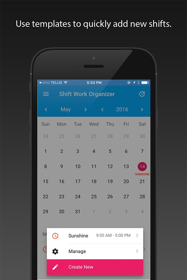 Shift Organizer - Easily plan and track shift work screenshot 3