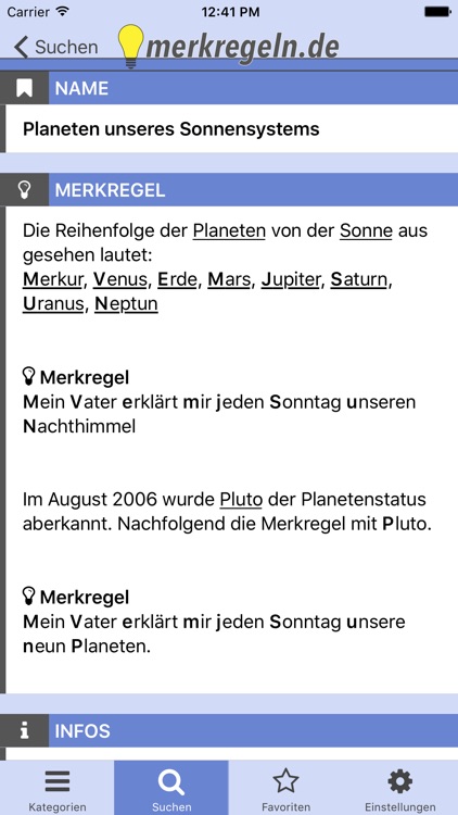 merkregeln.de - Alles gemerkt!