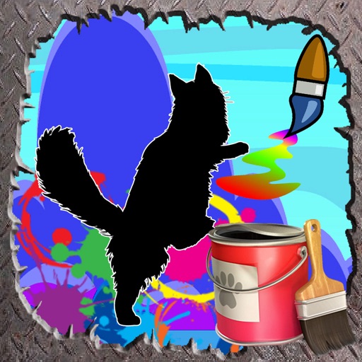 Coloring Page For Kids Game cat Edition iOS App