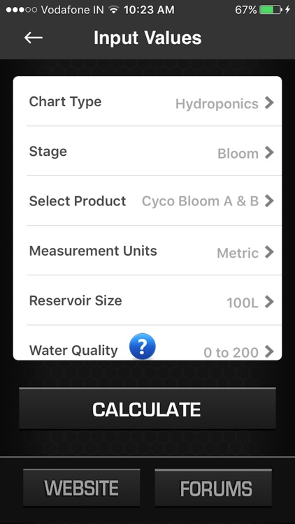 Cyco Nutrient Calculator