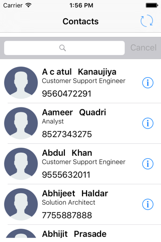 PSPL All Contacts screenshot 2