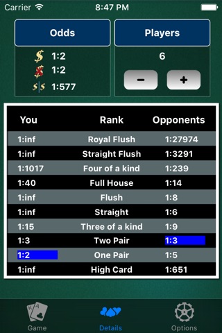 Holdem Signs Pocket light screenshot 2