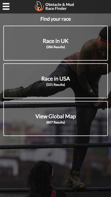 Obstacle and Mud Race Finder