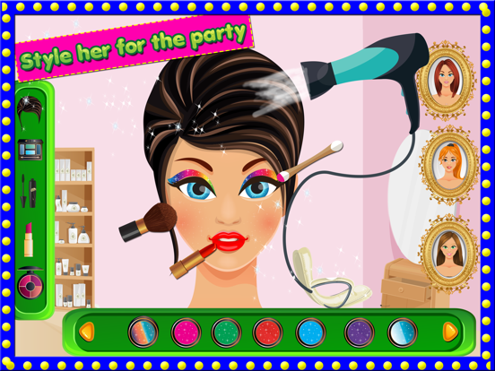 Screenshot #6 pour Princess Summer Party Salon:Girls makeup,makeover,spa and dressup games